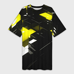 Женская длинная футболка Абстракция обман зрения