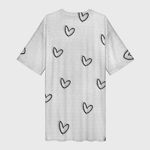 Женская длинная футболка Надпись будущий учитель / 3D-принт – фото 2