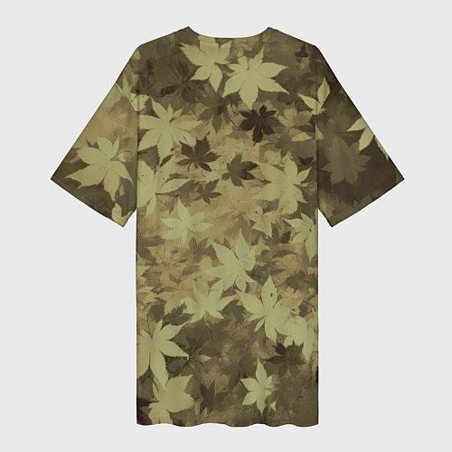 Женская длинная футболка Хищник в шарфе / 3D-принт – фото 2