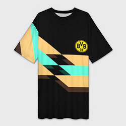 Футболка женская длинная Borussia sport line, цвет: 3D-принт