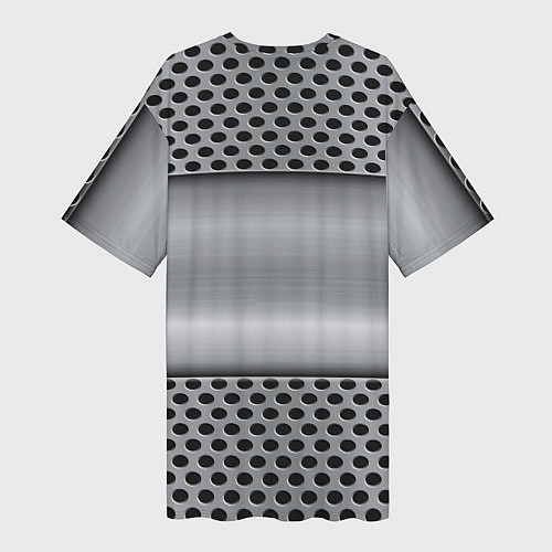 Женская длинная футболка Tesla металлическая сетка / 3D-принт – фото 2
