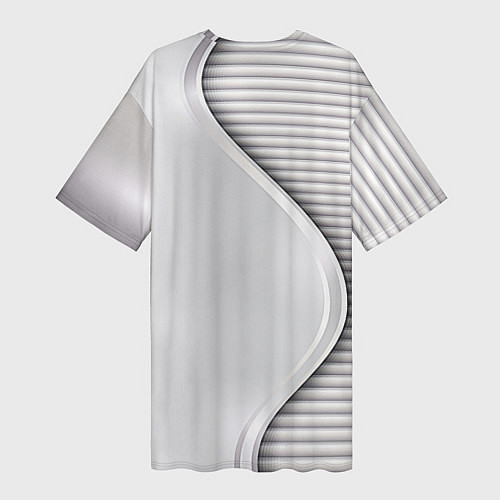 Женская длинная футболка Saab metal texture / 3D-принт – фото 2