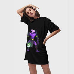 Футболка женская длинная Void Dota 2, цвет: 3D-принт — фото 2