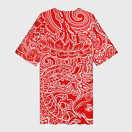 Женская длинная футболка Assassins Creed shadows / 3D-принт – фото 2