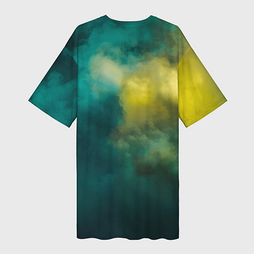 Женская длинная футболка Stalker 2 скелет в форме / 3D-принт – фото 2