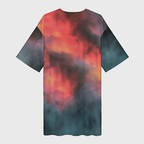 Женская длинная футболка Stalker 2 радиоактивный фон / 3D-принт – фото 2