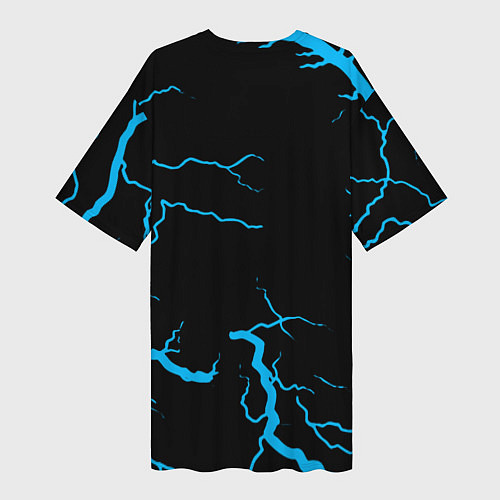 Женская длинная футболка God of War storm / 3D-принт – фото 2