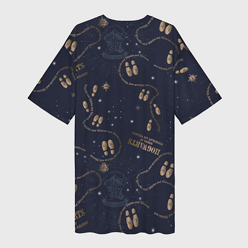 Женская длинная футболка Карта мародёров Гарри Поттер / 3D-принт – фото 2