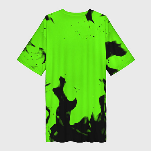 Женская длинная футболка Lord of the fallen flame / 3D-принт – фото 2