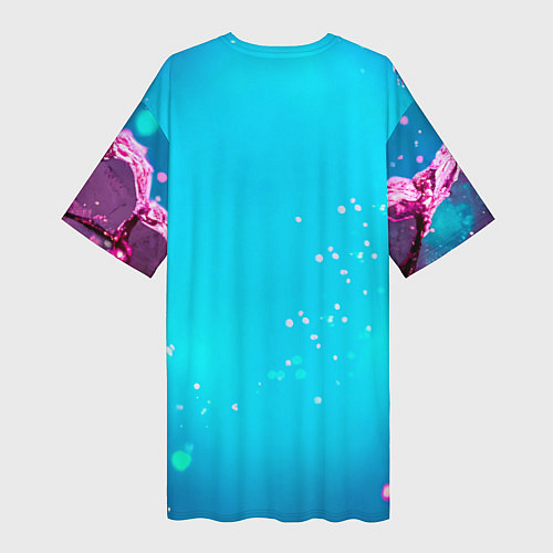 Женская длинная футболка Страусиная голова / 3D-принт – фото 2