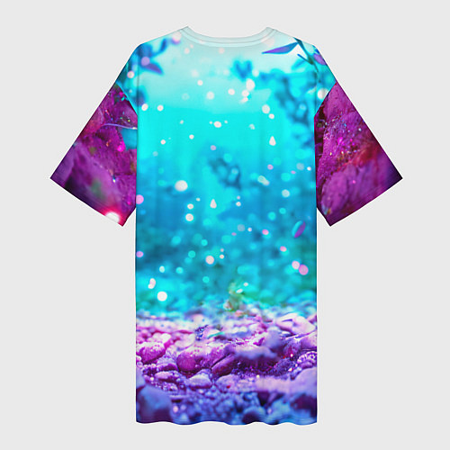 Женская длинная футболка Утеночек / 3D-принт – фото 2