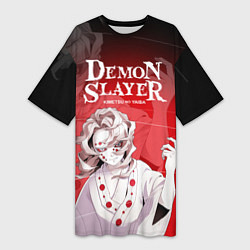 Футболка женская длинная Гора Натагумо - демон паук, цвет: 3D-принт