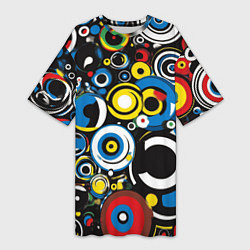 Женская длинная футболка Абстракция геометрическая