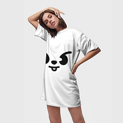 Футболка женская длинная Leebit skzoo, цвет: 3D-принт — фото 2