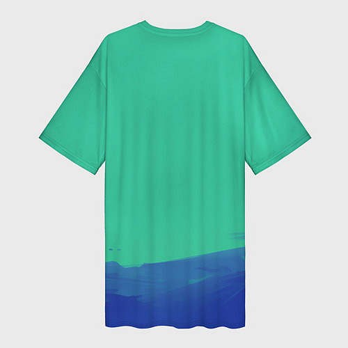 Женская длинная футболка Марк Скаут - Разделение / 3D-принт – фото 2