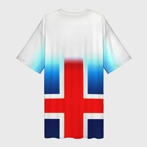 Женская длинная футболка Liverpool Англия / 3D-принт – фото 2