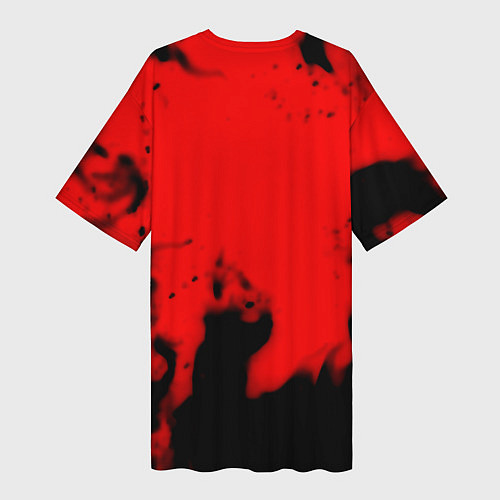 Женская длинная футболка Ювентус jujym / 3D-принт – фото 2