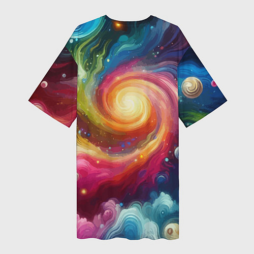 Женская длинная футболка Funny dalmatian puppy - ai art / 3D-принт – фото 2