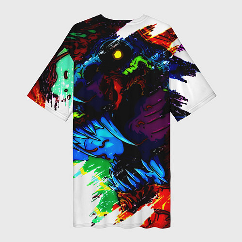 Женская длинная футболка Dota monster / 3D-принт – фото 2