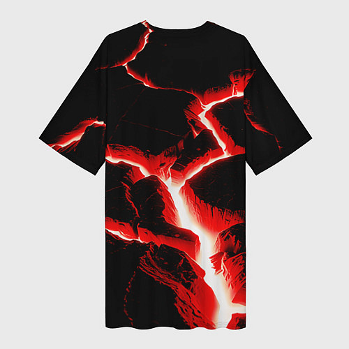 Женская длинная футболка The rift / 3D-принт – фото 2