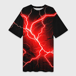 Женская длинная футболка Lightning