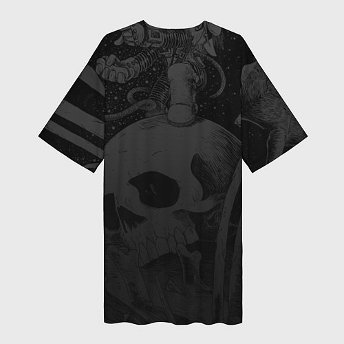 Женская длинная футболка Космическая фантастика / 3D-принт – фото 2