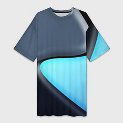 Женская длинная футболка Разноцветный