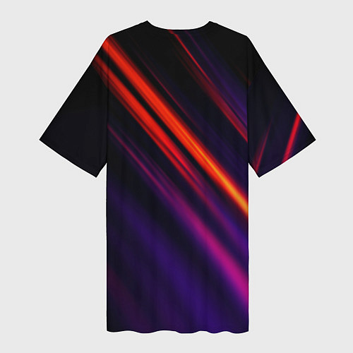 Женская длинная футболка Multicolored / 3D-принт – фото 2