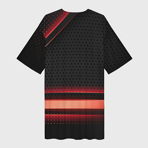 Женская длинная футболка Audi sport auto / 3D-принт – фото 2