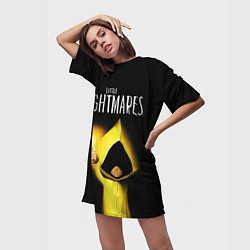 Футболка женская длинная Little Nightmares - Sixth, цвет: 3D-принт — фото 2