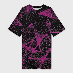 Женская длинная футболка The triangle is pink
