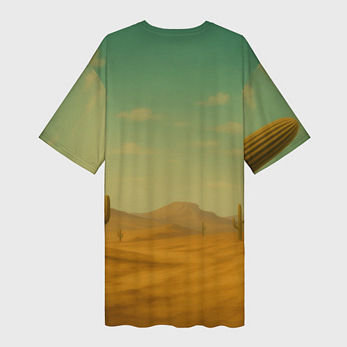 Женская длинная футболка Lirili Larila мем / 3D-принт – фото 2