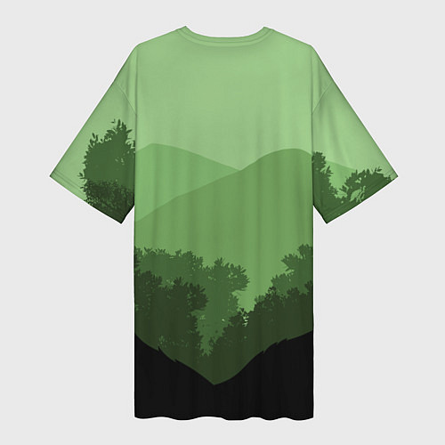 Женская длинная футболка Joel and Ellie - The Last of Us / 3D-принт – фото 2