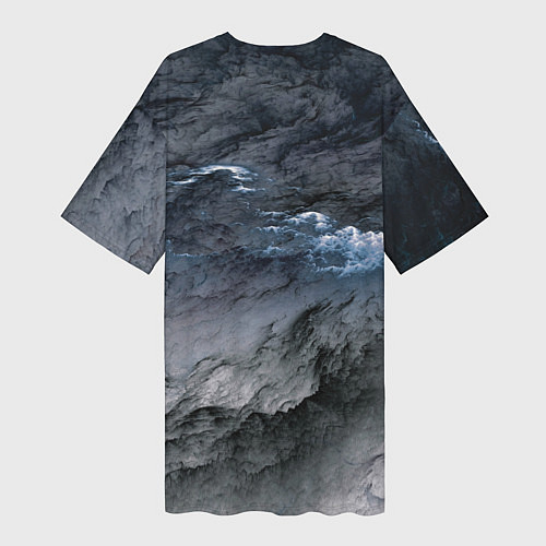 Женская длинная футболка Символика Белобога - оберег / 3D-принт – фото 2