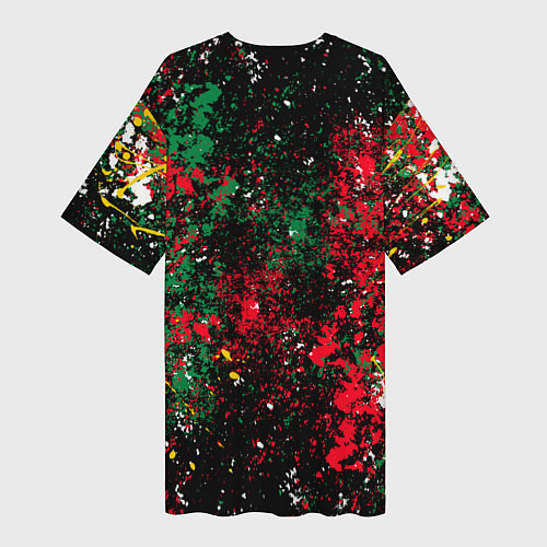 Женская длинная футболка Chicago Blackhawks NHL black / 3D-принт – фото 2