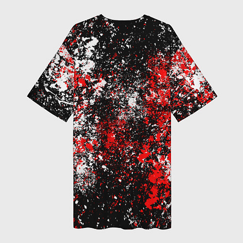 Женская длинная футболка New Jersey Devils NHL black / 3D-принт – фото 2