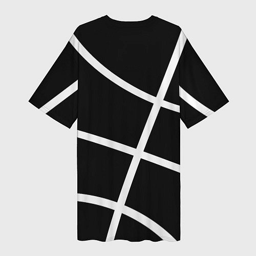 Женская длинная футболка Atlanta Hawks NBA / 3D-принт – фото 2