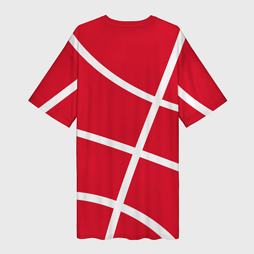 Женская длинная футболка Atlanta Hawks NBA team / 3D-принт – фото 2