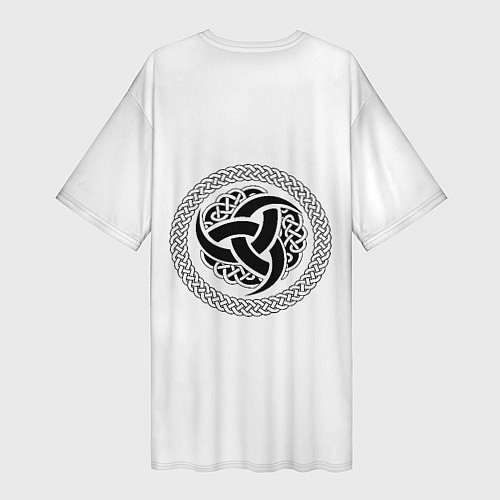 Женская длинная футболка Языческий бог воинов / 3D-принт – фото 2