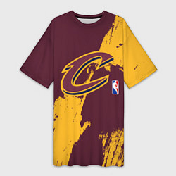Женская длинная футболка Cleveland Cavaliers NBA team