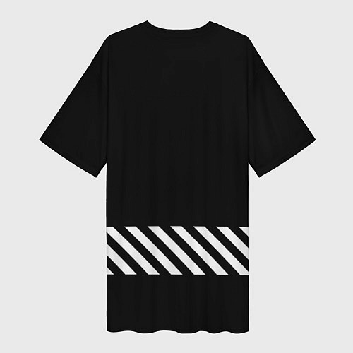 Женская длинная футболка The dark side / 3D-принт – фото 2