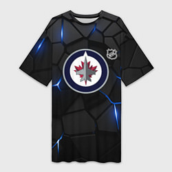 Женская длинная футболка Виннипег Джетс - НХЛ хоккей