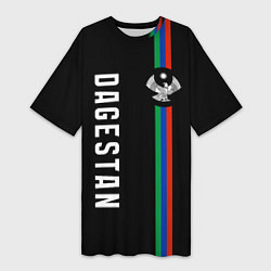 Футболка женская длинная Республика - Дагестан, цвет: 3D-принт