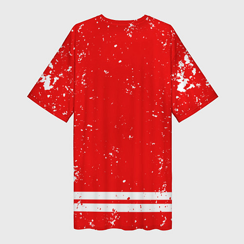 Женская длинная футболка Спартак - воин спарты / 3D-принт – фото 2