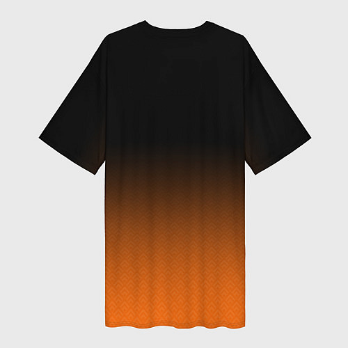 Женская длинная футболка ФК Урал - градиент / 3D-принт – фото 2