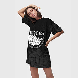 Футболка женская длинная Bridges company, цвет: 3D-принт — фото 2