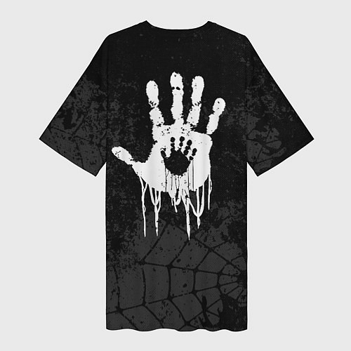 Женская длинная футболка Bridges company / 3D-принт – фото 2