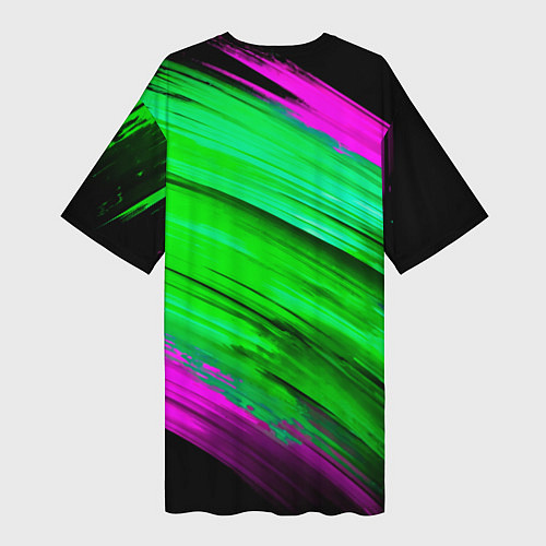 Женская длинная футболка Bones падший ангел / 3D-принт – фото 2