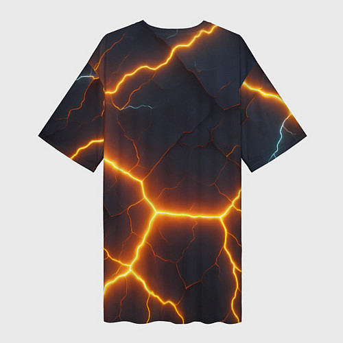 Женская длинная футболка Bones рок звезда / 3D-принт – фото 2