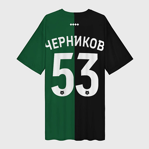 Женская длинная футболка Черников - ФК Краснодар / 3D-принт – фото 2